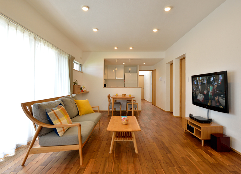 緑の庭とつながった
健やかな無添加の家