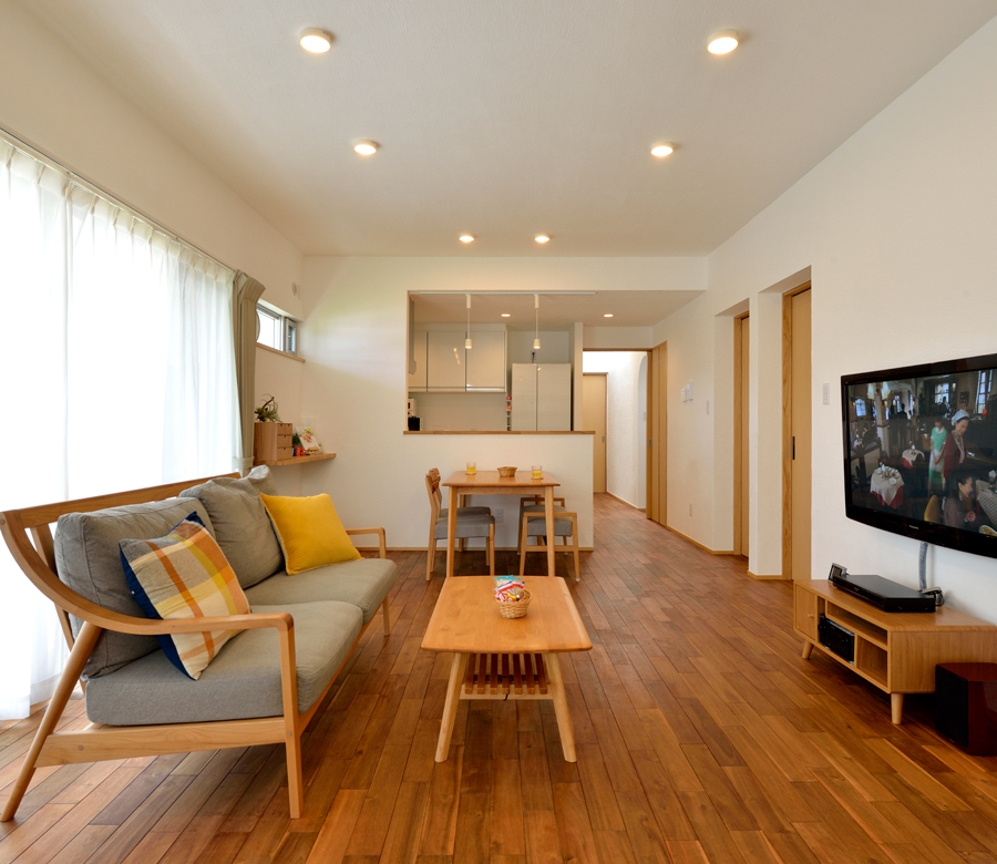 緑の庭とつながった
健やかな無添加の家