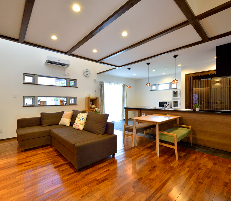 最適化された動線で快適に
魅力あふれる和モダンの家