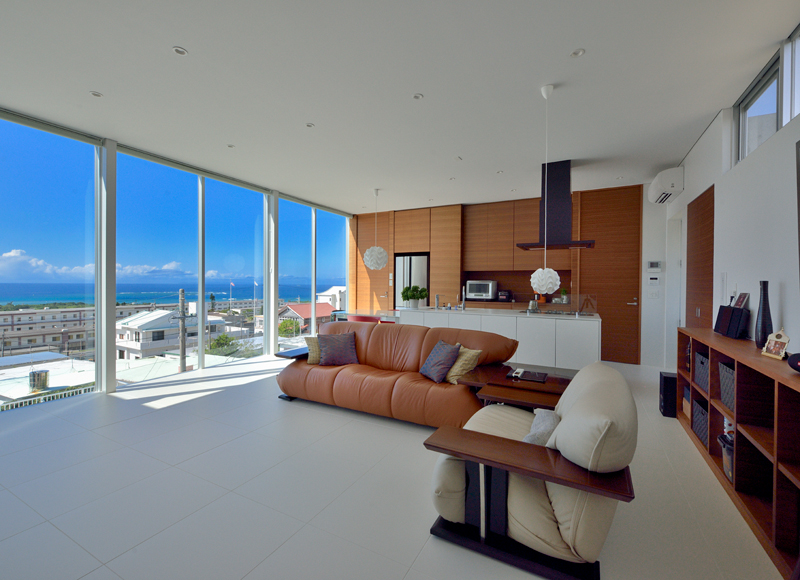 開放感を追求した
海を眺めるための家