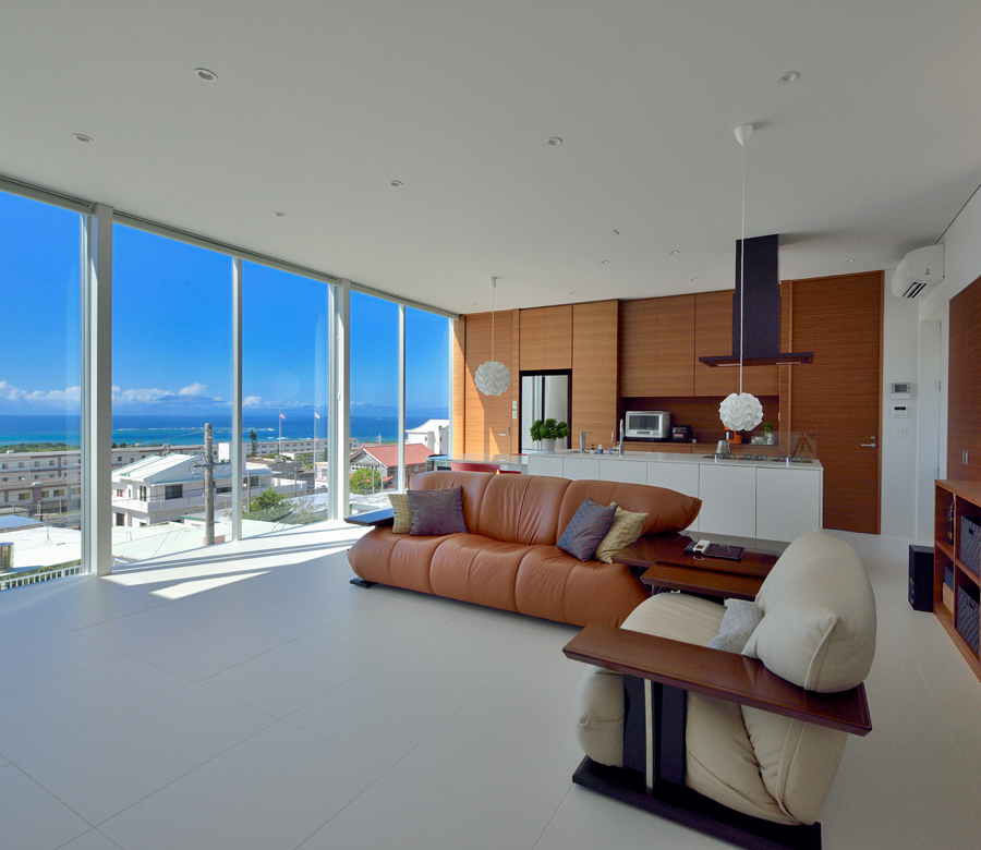 開放感を追求した
海を眺めるための家