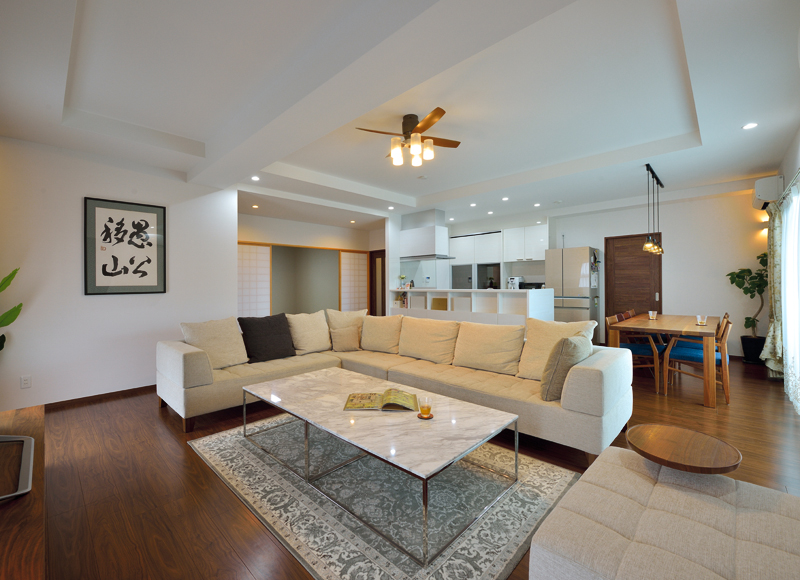 家族と過ごす時間を大切に。
広々とした空間で暮らす