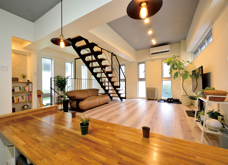 シンプルな中にも遊び心のあるデザインで
開放感を演出