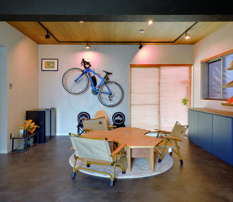 ブルックリン調へ印象を変えておうちキャンプを楽しむ