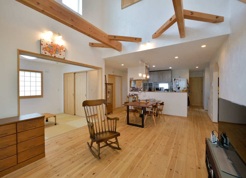 自然素材の力が生きる。
清涼感あふれる健やかな家