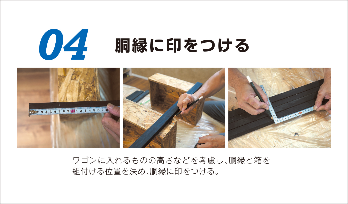 寿ちょっぴりDIY  ＃7 使い方自由自在！ キャスター付き３段収納ワゴン
