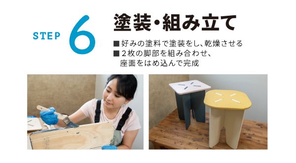 寿ちょっぴりDIY  #17　ビスも釘も使用しない 組み立て式スツール